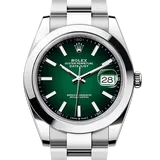 ロレックス デイトジャスト 126300 グリーンオンブレ ステンレススチール 41mm