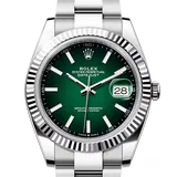 ロレックス デイトジャスト 126334 グリーンオンブレ ステンレススチール+ホワイトゴールド 41mm