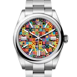 ロレックス オイスターパーペチュアル 134300 マルチカラー、ジュビリーモチーフ ステンレススチール 41mm