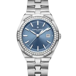 【2022年04月】ヴァシュロンコンスタンタン オーヴァーシーズ 1205V_100A-B590 ステンレススチール	 33mm デニムブルー 未使用品