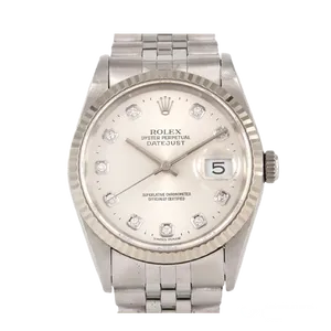 【2025年07月】ロレックス デイトジャスト 16234G ステンレススチール+ホワイトゴールド 36mm シルバー 中古品