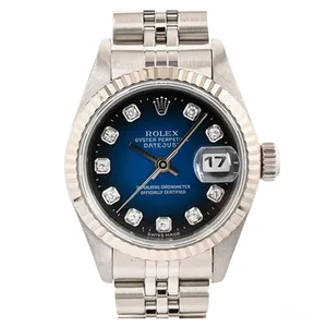 【2023年03月】ロレックス デイトジャスト 69174 ステンレススチール+ホワイトゴールド 26mm ブルーグラデーション 中古品