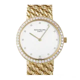 パテックフィリップ カラトラバ 3993/017 ホワイト イエローゴールド 34.5mm