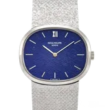 パテックフィリップ ゴールデンエリプス 3545/2 ブルー ホワイトゴールド 32mm