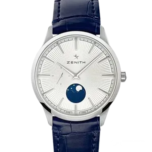 【2024年11月】ゼニス エリート 03.3100.692_01.C922 ステンレススチール 40mm シルバー 中古品