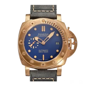 【2024年08月】パネライ サブマーシブル PAM01074 ブロンズ 42mm ブルー 中古品