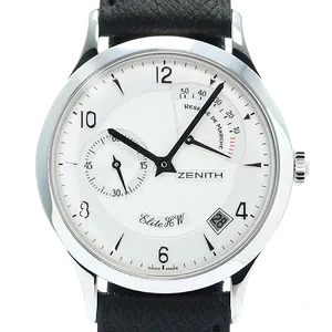 【2023年06月】ゼニス エリート 01.1125.655_01 ステンレススチール 36.5mm シルバー 中古品