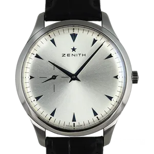 【2023年09月】ゼニス エリートCaptain Ultra Thin  03.2010.681_01.C493 ステンレススチール 40mm シルバー 中古品