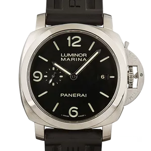 【2024年03月】パネライ ルミノール PAM00312 ステンレススチール 44mm ブラック 中古品