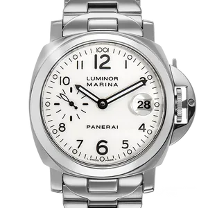 【2024年04月】パネライ ルミノール PAM00051 ステンレススチール 40mm ホワイト 中古品