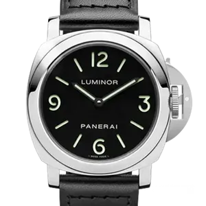 【2023年10月】パネライ ルミノールベース PAM00112 ステンレススチール 44mm ブラック 中古品