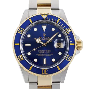 【2023年07月】ロレックス サブマリーナーデイト 16613 ステンレススチール+イエローゴールド 40mm ブルー 中古品
