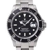 ロレックス サブマリーナーデイト 168000 ブラック ステンレススチール 40mm