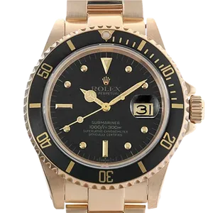 【2024年12月】ロレックス サブマリーナー 16808 イエローゴールド 40mm ブラック 中古品