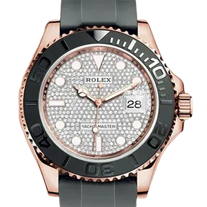 【2025年01月】ロレックス ヨットマスター1 126655 エバーローズゴールド 40mm パフェダイヤ 中古品