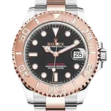 ロレックス ヨットマスター1 268621 ブラック ステンレススチール+エバーローズゴールド 37mm