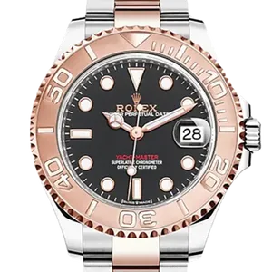 【2025年01月】ロレックス ヨットマスター1 268621 ステンレススチール+エバーローズゴールド 37mm ブラック 中古品