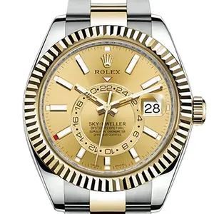 【2021年10月】ロレックス スカイドゥエラー 326933 ステンレススチール+イエローゴールド  シャンパン 未使用品