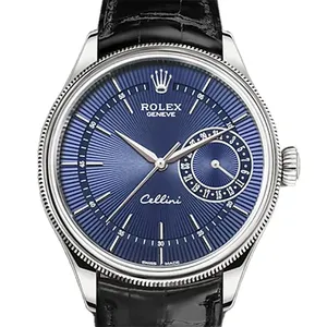 【2023年12月】ロレックス チェリーニデイト 50519 ホワイトゴールド 39mm ブライトブルーギョーシェ 中古品