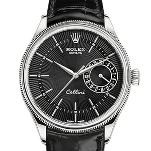 【2023年09月】ロレックス チェリーニデイト 50519 ホワイトゴールド 39mm ブラック 中古品