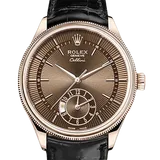 ロレックス チェリーニデュアルタイム 50525 ブラウンギョーシェ エバーローズゴールド 39mm