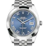 ロレックス デイトジャスト 126300 ブルー ステンレススチール 41mm