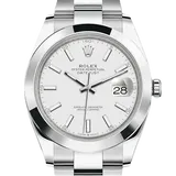 ロレックス デイトジャスト 126300 ホワイト ステンレススチール 41mm