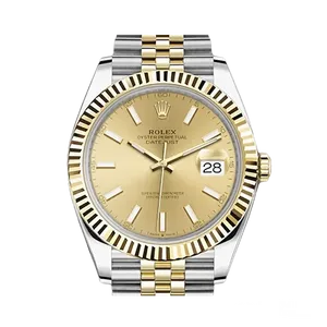 【2025年04月】ロレックス デイトジャスト 126333 ステンレススチール+イエローゴールド 41mm ブライトブラック 中古品