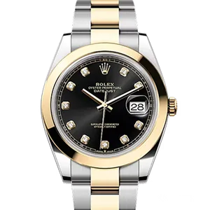 【2025年01月】ロレックス デイトジャスト 126303 ステンレススチール+イエローゴールド 41mm ブライトブラック 新品