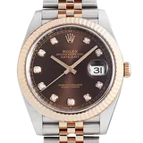 ロレックス デイトジャスト 126331 チョコレート ステンレススチール+エバーローズゴールド 41mm