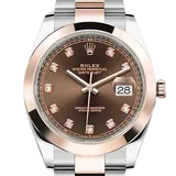 ロレックス デイトジャスト 126301 チョコレート ステンレススチール+エバーローズゴールド 41mm