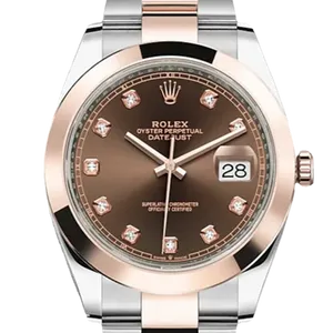 【2022年12月】ロレックス デイトジャスト 126301 ステンレススチール+エバーローズゴールド 41mm チョコレート 中古品