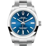 ロレックス オイスターパーペチュアル 124200 ブライトブルー ステンレススチール 34mm