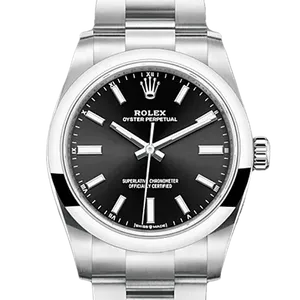 【2024年03月】ロレックス オイスターパーペチュアル 124200 ステンレススチール 34mm ブライトブラック 新品