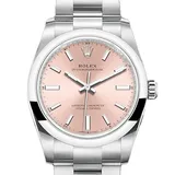 ロレックス オイスターパーペチュアル 124200 ピンク ステンレススチール 34mm