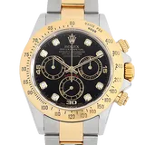 ロレックス デイトナ 116523G ブラック8P ステンレススチール+イエローゴールド 40mm