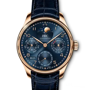【2024年07月】IWC ポルトギーゼポルトギーゼ・パーペチュアル・カレンダー IW503312 18ctArmorGold 44.2mm ブルー 中古品