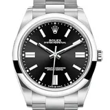 ロレックス オイスターパーペチュアル 124300 ブライトブラック ステンレススチール 41mm