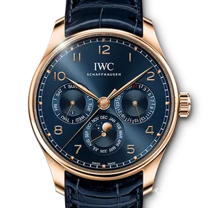 【2025年04月】IWC ポルトギーゼ IW344205 レッドゴールド 42mm ブルー 中古品