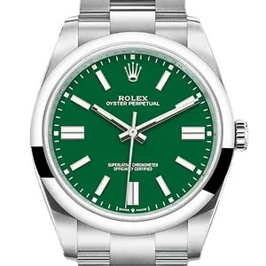 【2025年08月】ロレックス オイスターパーペチュアル 124300 ステンレススチール 41mm グリーン 新品
