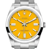 ロレックス オイスターパーペチュアル 124300 イエロー ステンレススチール 41mm