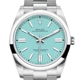 ロレックス オイスターパーペチュアル 124300 ターコイズブルー ステンレススチール 41mm
