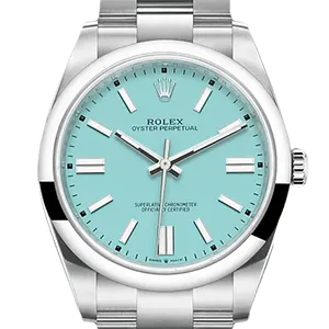 【2024年12月】ロレックス オイスターパーペチュアル 124300 ステンレススチール 41mm ターコイズブルー 中古品