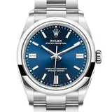 ロレックス オイスターパーペチュアル 126000 ブライトブルー ステンレススチール 36mm