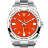 ロレックス オイスターパーペチュアル 126000 コーラルレッド ステンレススチール 36mm