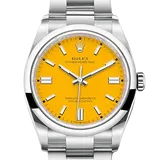 ロレックス オイスターパーペチュアル 126000 イエロー ステンレススチール 36mm