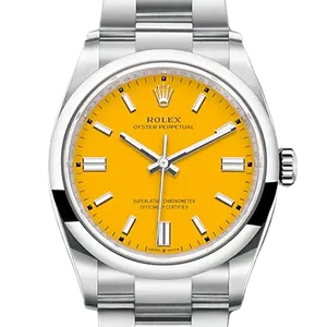 【2023年06月】ロレックス オイスターパーペチュアル 126000 ステンレススチール 36mm イエロー 新品