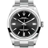ロレックス オイスターパーペチュアル 126000 ブライトブラック ステンレススチール 36mm