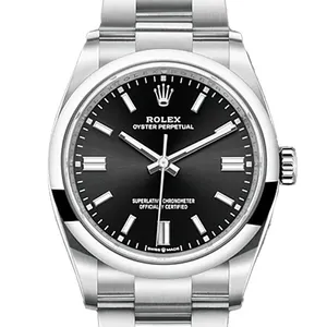 【2023年02月】ロレックス オイスターパーペチュアル 126000 ステンレススチール 36mm ブライトブラック 未使用品