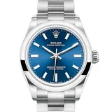 ロレックス オイスターパーペチュアル 277200 ブライトブルー ステンレススチール 31mm